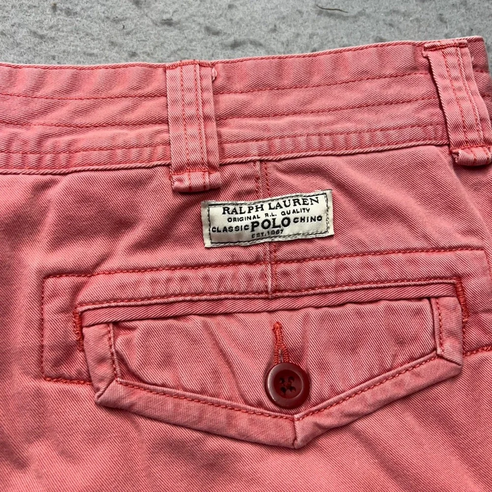 Polo Ralph Lauren Classic Polo Chino Cargo Shorts Mens 36 Salmon Pink RN41381